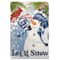 Snowman and Cardinal "Let it Snow" Christmas Outdoor Flag - 40" x 28"